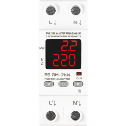 Реле напряжения с ограничителем мощности RE RМ-7kW