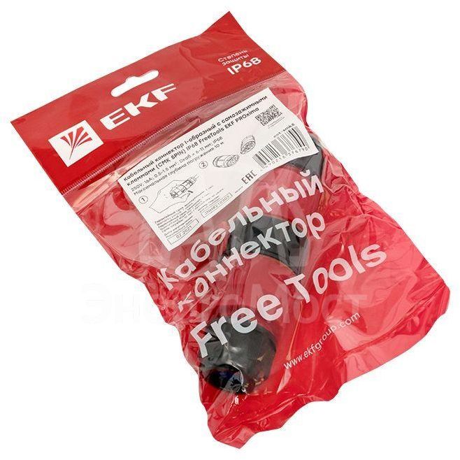 Коннектор кабельный I-образ. разъемный (СМК 5PIN) IP68 FreeTools PROxima EKF cct-smk5