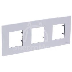 Рамка 3-м 6мод. Zenit бел. ABB 2CLA227300N1101