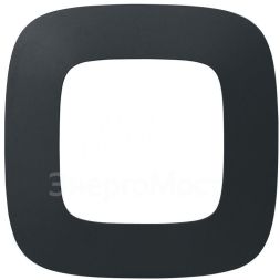 Рамка 1-м Valena Allure универсальная мат. черн. Leg 754401