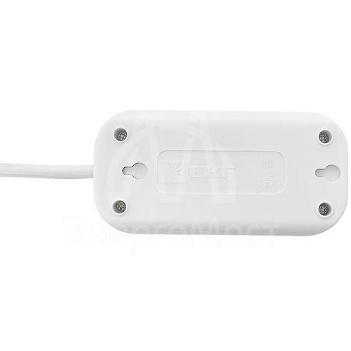 Удлинитель 2х5м с заземл. 16А IP20 Эксперт 3.0кВт ПВС 3х1 EKF UBA16-310-2-05