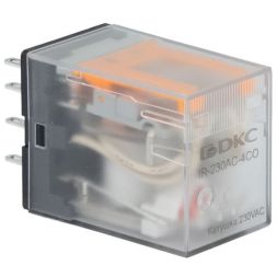 Реле одиночное 230В AC до 5А 4 прекидн. контакта DKC IR-230AC-4CO
