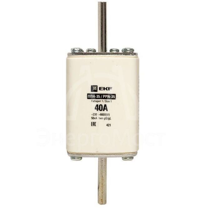 Вставка плавкая ППН-35 250/40А габарит 1 PROxima EKF fus-35/250/40