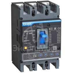 Выключатель автоматический 3п 250А 36кА NXMS-250SF с электрон. расцеп. (R) CHINT 264755