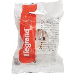 Розетка 1-м ОП Quteo 16А защ. шторки с заземл. бел. Leg 782220