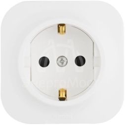Розетка 1-м ОП Quteo 16А защ. шторки с заземл. бел. Leg 782220