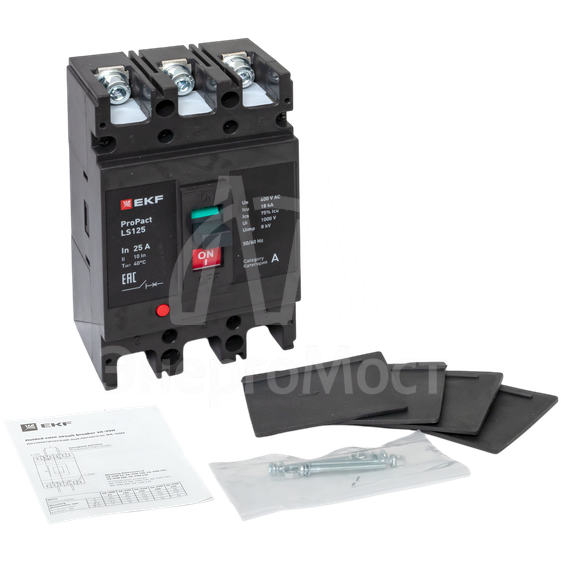 Выключатель автоматический 3п 25А 18кА LS125 ProPact EKF mccb-125-18-3-25-ls