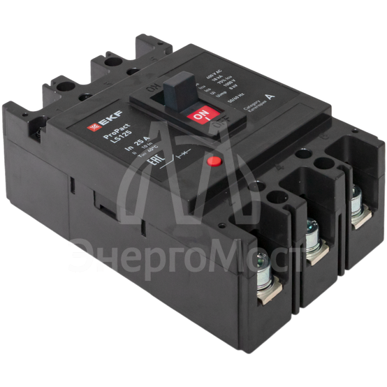 Выключатель автоматический 3п 25А 18кА LS125 ProPact EKF mccb-125-18-3-25-ls