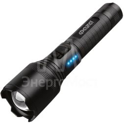 Фонарь аккумуляторный AccuF1-L15WZ-bk 15Вт XHP60 800Лм Li-ion 18650 3.7В 1200мАч (5режимов; с функцией ZOOM; кабель USB-Type-C в комплекте) черн. IPX4 ФАZА 5050402