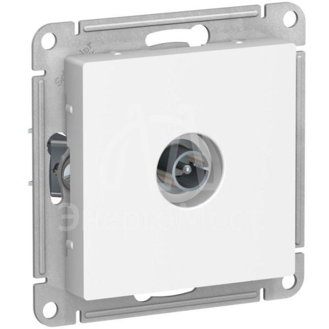 Розетка телевизионная TV коннектор AtlasDesign механизм лотос SE ATN001393