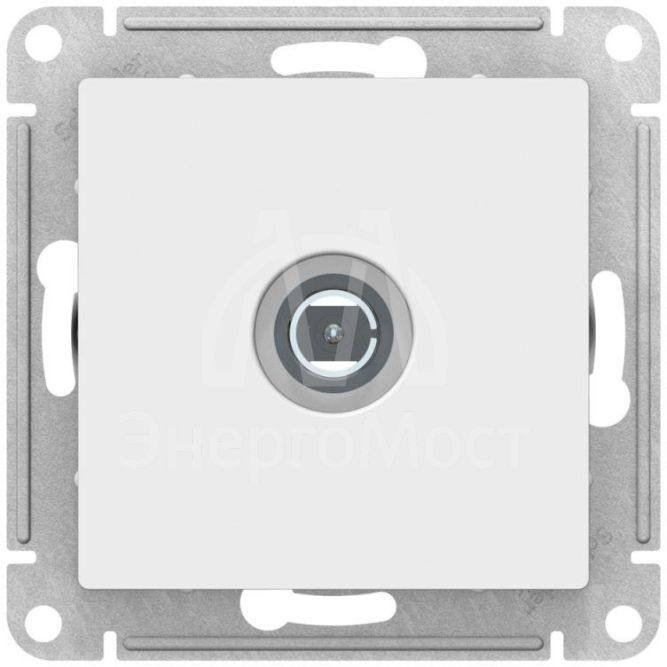 Розетка телевизионная TV коннектор AtlasDesign механизм лотос SE ATN001393