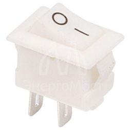 Выключатель клавишный 250В 3А (2с) ON-OFF бел. Micro (RWB-101) Rexant 36-2012