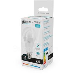 Лампа светодиодная Elementary A67 35Вт E27 4100К Gauss 70225