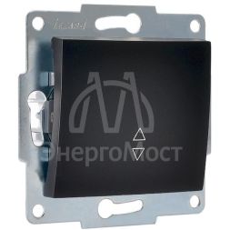 Механизм выключателя проходного 1-кл. 1п СП Karina 10А IP20 черн. бархат LEZARD 707-4288-105