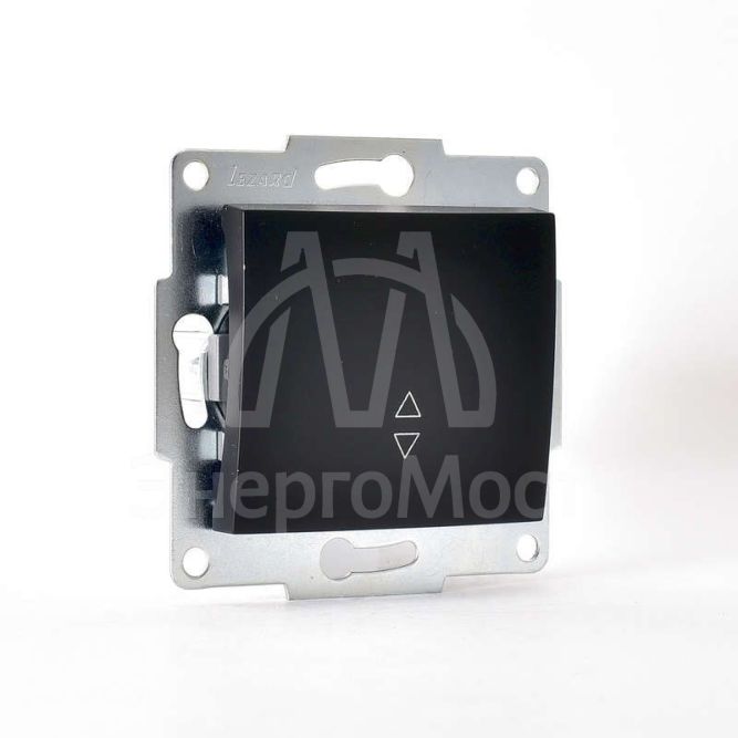 Механизм выключателя проходного 1-кл. 1п СП Karina 10А IP20 черн. бархат LEZARD 707-4288-105