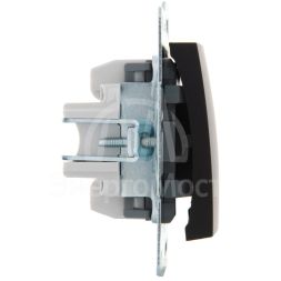 Механизм выключателя проходного 1-кл. 1п СП Karina 10А IP20 черн. бархат LEZARD 707-4288-105