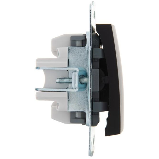 Механизм выключателя проходного 1-кл. 1п СП Karina 10А IP20 черн. бархат LEZARD 707-4288-105