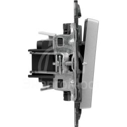 Механизм выключателя 2-кл. СП Valena Life 10А IP20 250В с лиц. панелью безвинт. зажимы алюм. Leg 752605