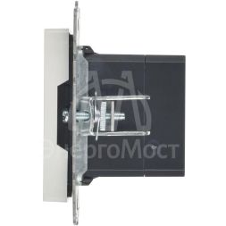 Розетка BRITE USB A+A 3.1А РЮ10-1-БрБ бел. IEK BR-U21-D31-K01