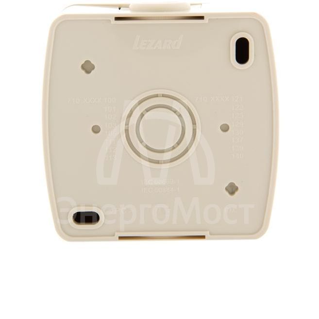 Выключатель 2-кл. ОП Ната 10А IP20 с подсветкой крем. LEZARD 710-0300-112