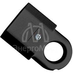 Розетка переносная 6А 250В плоская с ушком без заземл. черн. UNIVersal А1040