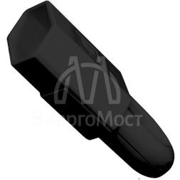 Розетка переносная 6А 250В плоская с ушком без заземл. черн. UNIVersal А1040