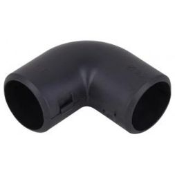 Угол соединительный 90град. для трубы 25мм черн. Ruvinil У01225Ч