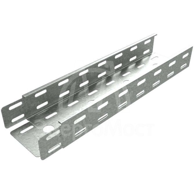 Лоток листовой перфорированный 400х50 L3000 сталь 1.0мм &amp;quot;БЫСТРЫЙ МОНТАЖ&amp;quot; LP50х400х1.0х3000 КМ LO0612