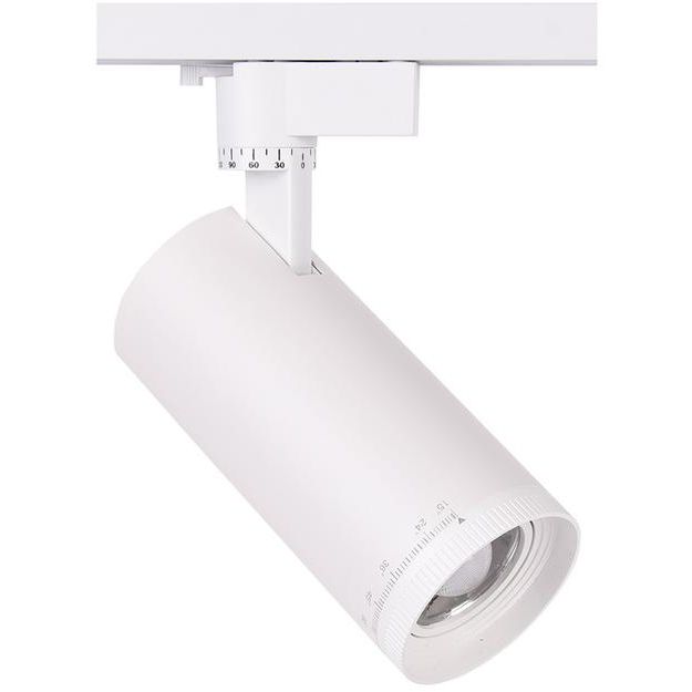 Светильник светодиодный трековый PTR 0728 ZOOM 28Вт 3000К IP40 15-60град. WH бел. Pro JazzWay 5034341