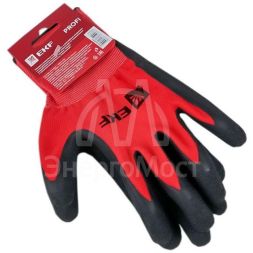 Перчатки рабочие PROFI с рельефным латексным покрытием (15 класс 10 разм) Expert EKF pe15nl-10-proxima