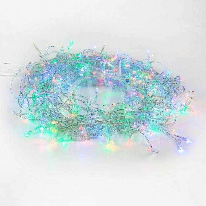 Гирлянда &amp;quot;Твинкл Лайт&amp;quot; 10м 80LED мультиколор провод прозр. Neon-Night 303-189