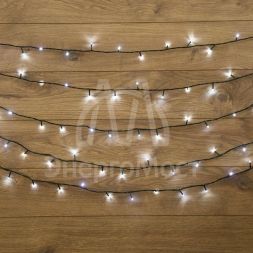 Гирлянда &amp;quot;Твинкл-Лайт&amp;quot; (с контроллером 8 режимов) 20м 160LED 10Вт 230В IP20 бел. провод темн.-зел. ПВХ NEON-NIGHT 303-115
