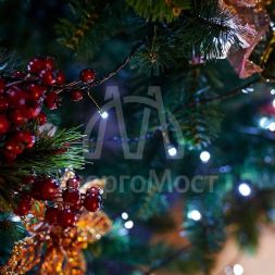 Гирлянда &amp;quot;Твинкл-Лайт&amp;quot; (с контроллером 8 режимов) 20м 160LED 10Вт 230В IP20 бел. провод темн.-зел. ПВХ NEON-NIGHT 303-115