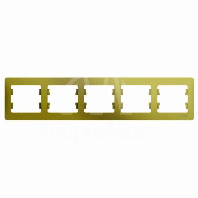 Рамка 5-м Glossa горизонт. фисташк. SchE GSL001005