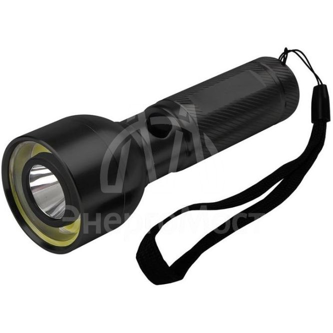 Фонарь ручной AF6-L3W/L2W-bk 3Вт COB+2Вт LED 3хAAA (не в компл.) корпус: алюм. ближн./дальн. свет черн. ФАZА 5044722