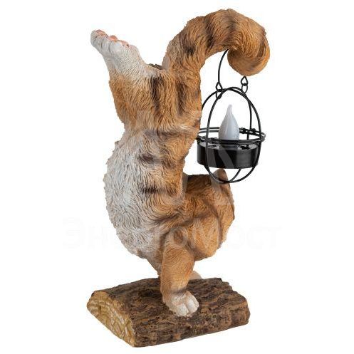 Светильник уличный ERASF22-01 Кот Акробат на солнечных батареях садовый 37см ЭРА Б0053352