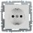 Розетка BRITE РС14-1-0-БрБ 16А с заземл. защ. шторки бел. IEK BR-R14-16-K01