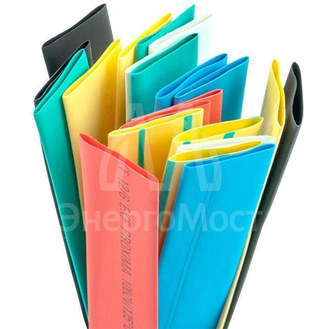 Набор трубок термоусадочных ТУТ нг тонкостен. 12/6 (7 цветов по 3шт 100мм) EKF tut-n-12