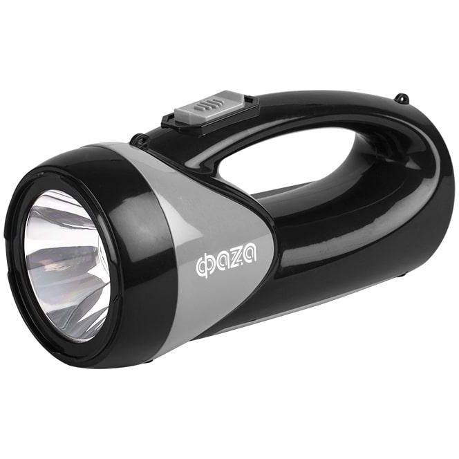 Фонарь аккумуляторный универсальный AccuF8-L1W/L12-bk 1Вт 100лм + боков. панель 12х0.5Вт 110лм аккум. 0.9А.ч ЗУ: 220В/12В IP20 черн. ФАZА 5008908