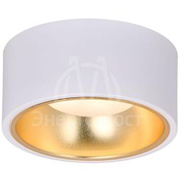Светильник 4017 накладной потолочный под лампу GX53 бел./золото IEK LT-UPB0-4017-GX53-1-K55