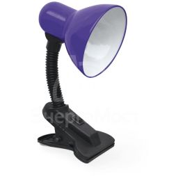 Светильник настольный СНП 21Ф 40Вт E27 230В под лампу на прищепке с подвесом фиолет. IN HOME 4690612046990