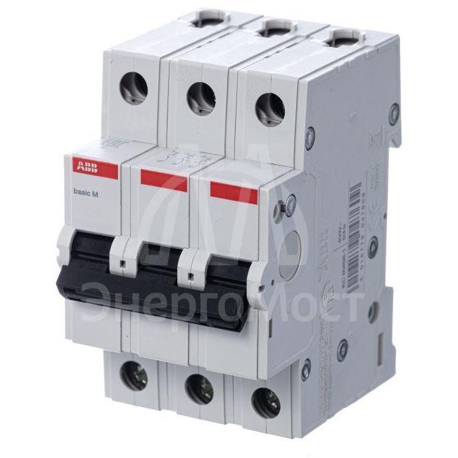 Выключатель автоматический модульный 3п C 32А 4.5кА Basic M BMS413C32 ABB 2CDS643041R0324