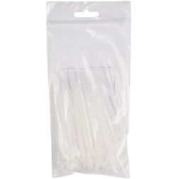 Хомут кабельный PCT 3.6х100-100WH 3.6х100 PA6.6 бел.(уп.100шт) JazzWay 5053700