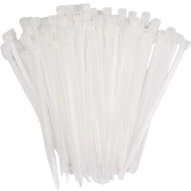 Хомут кабельный PCT 3.6х100-100WH 3.6х100 PA6.6 бел.(уп.100шт) JazzWay 5053700