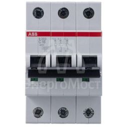 Выключатель автоматический модульный 3п C 16А 6кА S203 C16 ABB 2CDS253001R0164