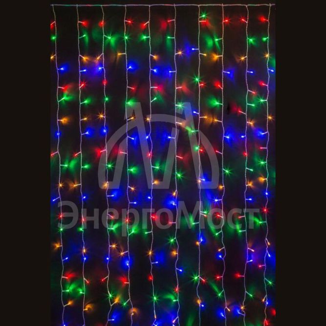 Гирлянда 93 663 NGF-C01-01 (занавес водопад RGBY 260 1.3х1.4м IP44 TR) Navigator 93663