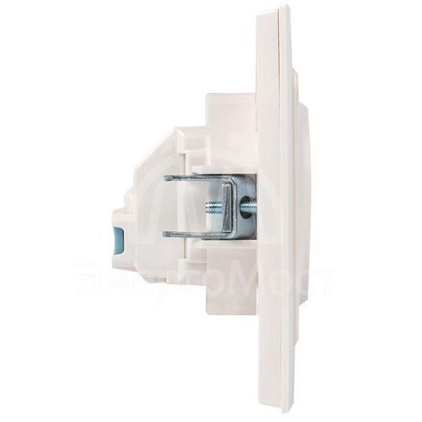 Розетка 1-м СП Стокгольм 16А IP20 с заземл. защ. шторки бел. PROxima EKF EXR16-028-10