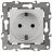 Розетка 1-м СП Эра12 12-2011-01 16А IP20 16AX 250В 2P+E Schuko без монтаж. лапок винт бел. Эра Б0029234
