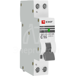 Выключатель автоматический дифференциального тока 1мод. C 32А 30мА тип AC 6кА АВДТ-63М (электрон.) PROxima EKF DA63M-32-30