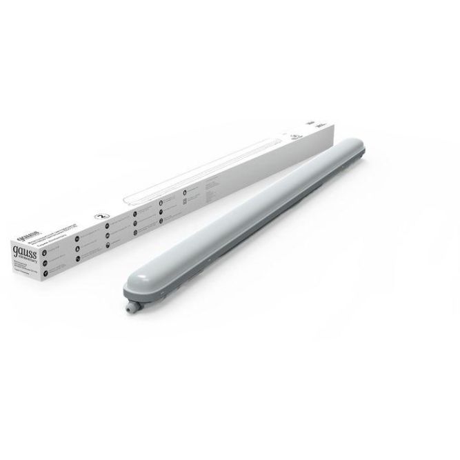 Светильник светодиодный Elementary 36Вт 6500К IP65 2880лм 1200х76х66мм ДСП линейный матов. рассеив. GAUSS 864225336